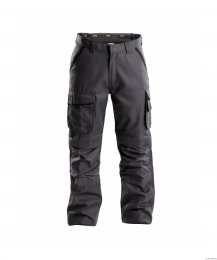 Pantalon avec poches genoux, en canvas