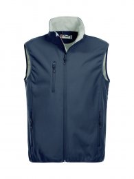 Bodywarmer softshell, 3 poches extérieures