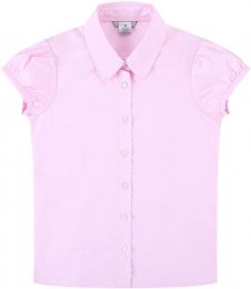 Chemise pour fille, taille ajustée, manches courtes