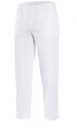Pantalon taille elastique, ajustable avec des cordons, tissu traité antibactérien et répulsif liquide