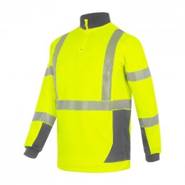 Molleton gratt&eacute; une face Nittex Warm et bandes r&eacute;tror&eacute;fl&eacute;chissantes microbilles RETHIOTEX thermocoll&eacute;es