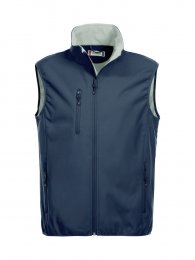 Bodywarmer softshell, 3 poches ext&eacute;rieures