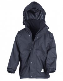 Veste double face imp&eacute;rm&eacute;able pour enfant, coupe-vent et polaire, disponible en 8 couleurs