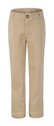 Pantalon d'uniforme scolaire pour enfant, avec poches face et dos