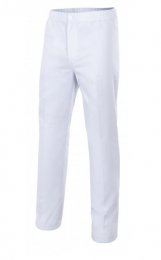 Pantalon avec fermeture &agrave; bouton &eacute;clair, bande &eacute;lastique dans la ceinture