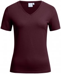 Coupe regular fit, manches courtes, col V d&eacute;collet&eacute;